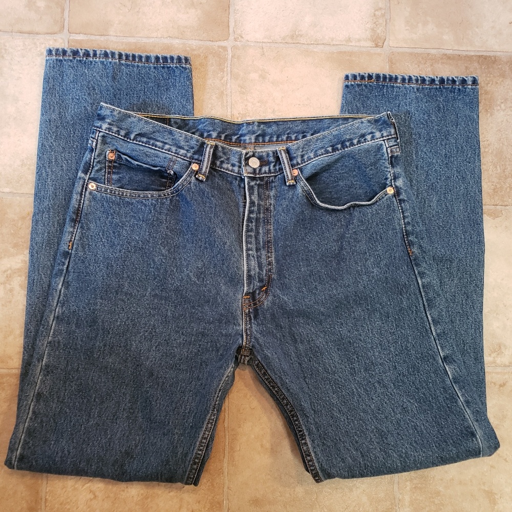 Men's Levi's 505 Jeans Straight Leg Jeans 36 x 34